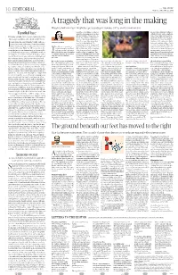 A Tragedy That Was Long in the Making Illegal Rat­Hole Mining in Meghalaya Persists Despite Ruinous Eﬀ�Ects on the Environment