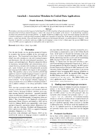 Annotation Metadata for Linked Data Applications
