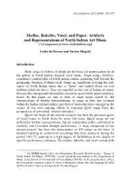 Artifacts and Representations of North Indian Art Music [*Ecompanion At