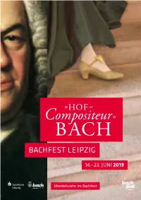 Com Ositeur » Bach Bachfest Leipzig