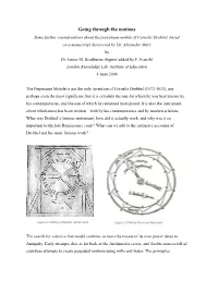 Going Through the Motions Some Further Considerations About the Perpetuum Mobile of Cornelis Drebbel, Based on a Manuscript Discovered by Dr