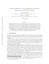 Arxiv:2106.04512V2 [Cs.MA] 22 Jun 2021 Used by the Winning Team from MAPC 2019, the Liverpool Formidable Constructors (LFC) [8]