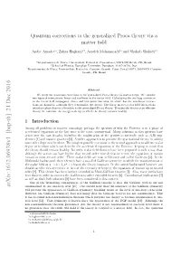Quantum Corrections to the Generalized Proca Theory Via a Matter ﬁeld