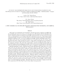 Safe Transportation Systems for Sustainable Commercial Human Spaceﬂight / Small Launchers: Concepts and Operations (Part II) (9-D6.2)