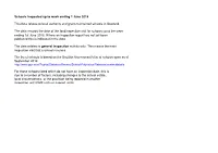Schools Inspected up to Week Ending 1 June 2018