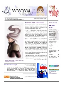 Wwwa Newsletter