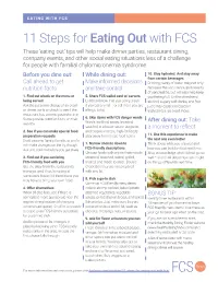 11 Steps for Eating out With