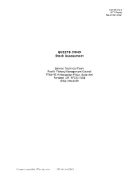 2001 Queets Coho Stock Review
