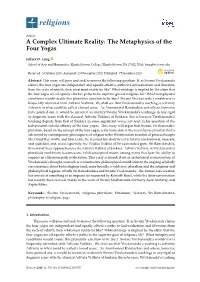 A Complex Ultimate Reality: the Metaphysics of the Four Yogas