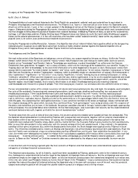 A Legacy of the Propaganda: the Tripartite View of Philippine History by Dr