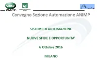 Convegno Sezione Automazione ANIMP