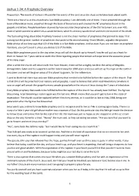 Joshua 1-24: a Prophetic Overview