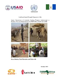 Livelihood-Based Drought Response in Afar Impact Assessment Of