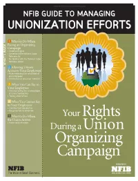 NFIB Guide to Managing Unionization Efforts | One