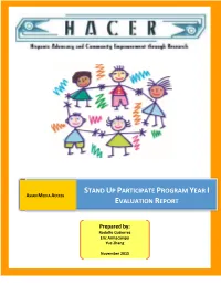 Stand up Participate Program Year I Evaluation Report
