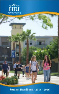 Student Handbook1 - 2015 - 2016 2 Student Handbook - 2015 - 2016