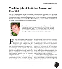 The Principle of Sufficient Reason and Free Will