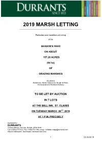 2019 Marsh Letting ______