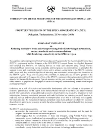 Ashgabat Initiative On