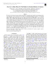 One Law to Rule Them All: the Radial Acceleration Relation of Galaxies