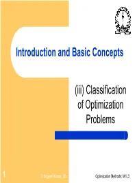 Optimization Techniques