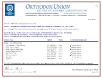 Status Certification Requirements UKD-ID Product Name