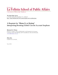 A Forensic Analysis of Global Imbalances