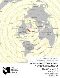 A Writer-Centered World May 29Th to June 1St Delta St