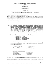 Form 1 & 1A for Pirangut Project Tal Mulshi Pune
