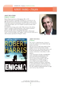 Robert Harris • Enigma