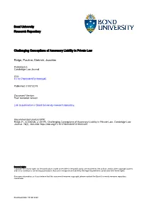 Bond University Research Repository Challenging Conceptions Of