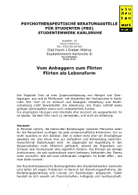 Flirten Als Lebensform