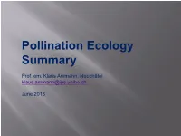 Pollination Ecology Summary