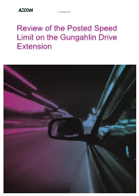 Review of the Posted Speed Limit on the Gungahlin Drive Extension