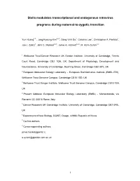 Stella Modulates Transcriptional and Endogenous Retrovirus Programs