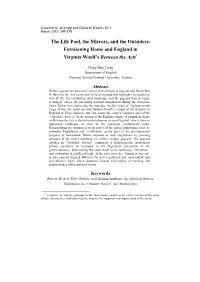 The Lily Pool, the Mirrors, and the Outsiders: Envisioning Home and England in Virginia Woolf's Between the Acts