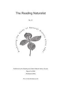 The Reading Naturalist