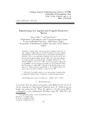 Biquaternions Lie Algebra and Complex-Projective Spaces