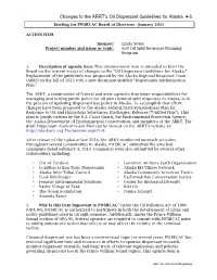 Changes to the ARRT's Oil Dispersant Guidelines for Alaska