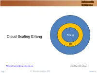 Cloud Scale Erlang