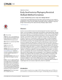 Early Gnathostome Phylogeny Revisited: Multiple Method Consensus
