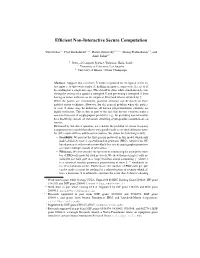 Efficient Non-Interactive Secure Computation