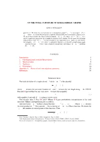 On the Total Curvature of Semialgebraic Graphs