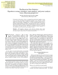 The Bayesian New Statistics: Hypothesis Testing, Estimation, Meta-Analysis, and Power Analysis from a Bayesian Perspective