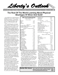 The Rest of the World Learning About Physical Shortages of Silver and Gold!