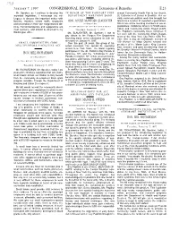 CONGRESSIONAL RECORD— Extensions of Remarks E23 HON
