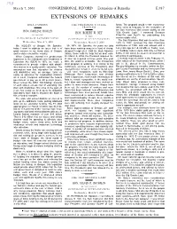 Extensions of Remarks E387 EXTENSIONS of REMARKS