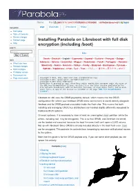 Installing Parabola on Libreboot with Full Disk Encryption (Including /Boot)