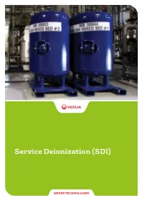 Service Deionization (SDI)