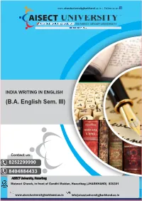 B.A. English Sem. III